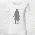 Load image into Gallery viewer, Ladies T-Shirt 'Hello', white
